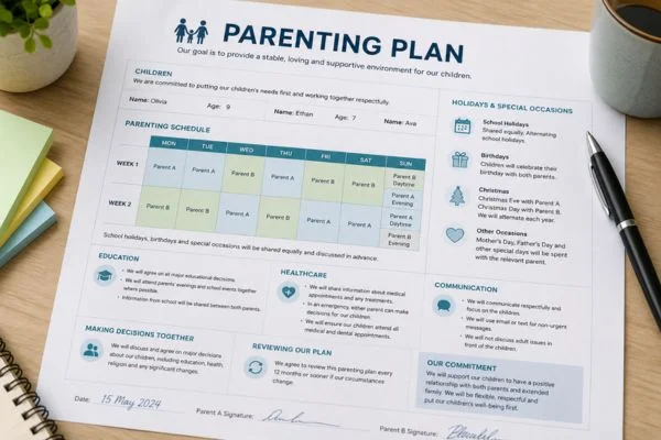 Understand parenting plans Yeovil